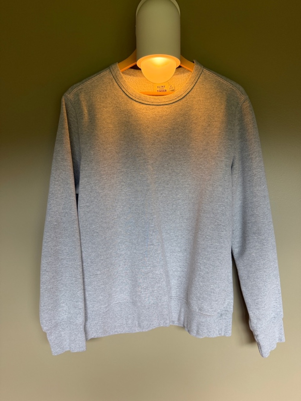 Flint and Tinder Crewneck Sweatshirt in Light Gray